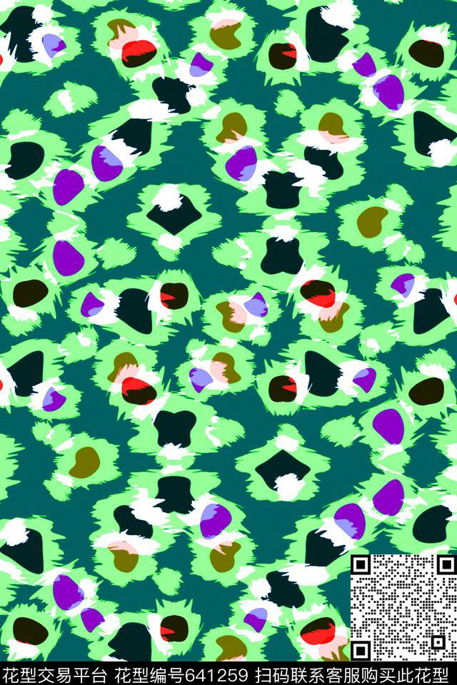 不规则几何小方块迷彩服传统印花华亿平台下载（图片编号: 641259） - 瓦栏（Walan）