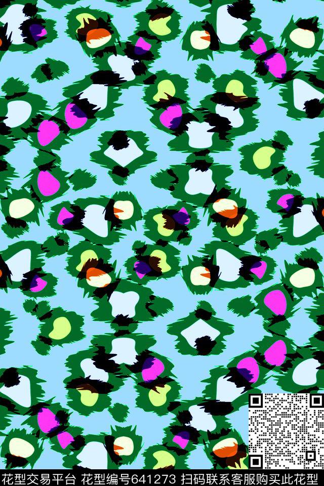 不规则几何小方块迷彩服传统印花华亿平台下载（图片编号: 641273） - 瓦栏（Walan）