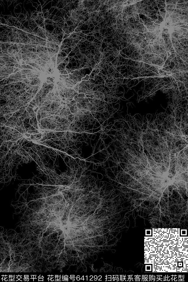 黑白华亿平台床品男装传统印花华亿平台下载（图片编号: 641292） - 瓦栏（Walan）