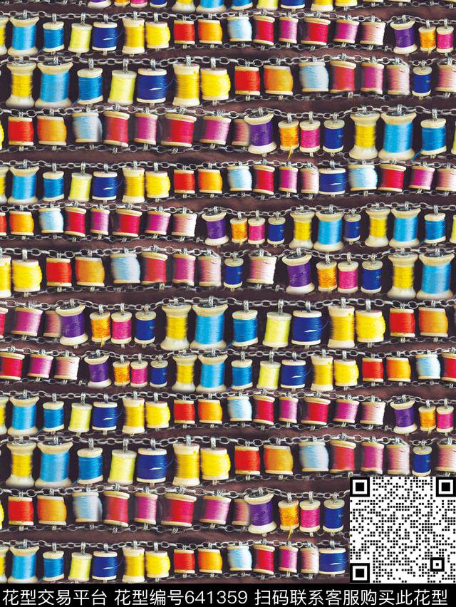 民族风藏族配饰数码印花华亿平台下载（图片编号: 641359） - 瓦栏（Walan）