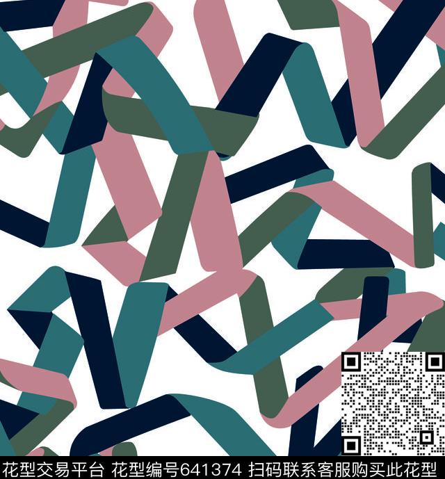 个性几何坯布传统印花华亿平台下载（图片编号: 641374） - 瓦栏（Walan）