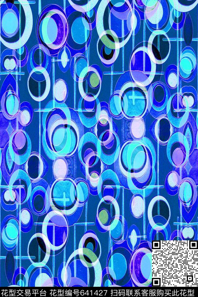 波点圆点圆圈数码印花华亿平台下载（图片编号: 641427） - 瓦栏（Walan）