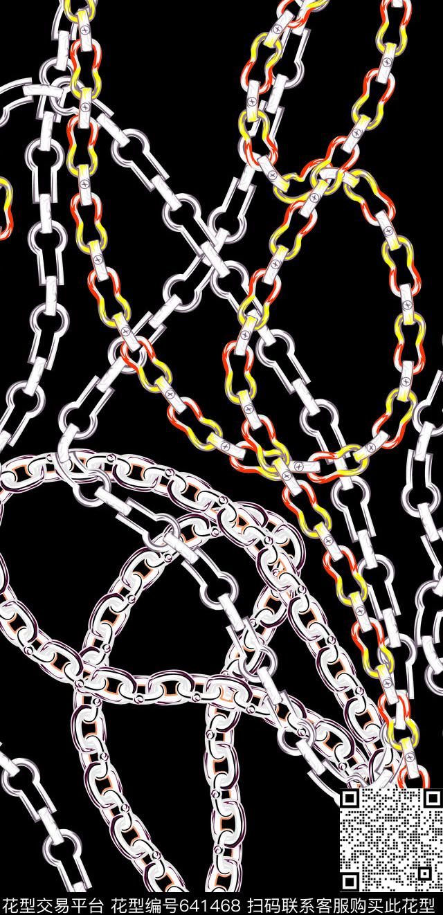 短裙短衣链条传统印花华亿平台下载（图片编号: 641468） - 瓦栏（Walan）