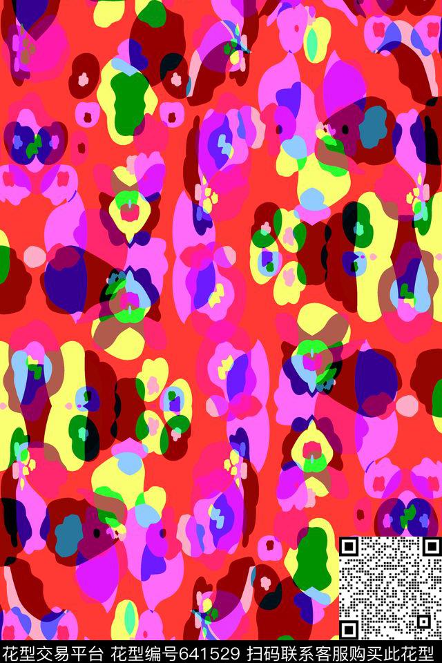 几何迷彩服卡通迷彩传统印花华亿平台下载（图片编号: 641529） - 瓦栏（Walan）