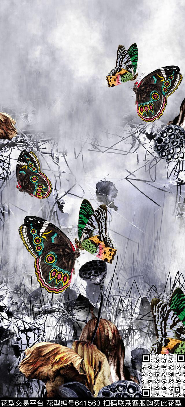 动物昆虫数码印花华亿平台下载（图片编号: 641563） - 瓦栏（Walan）