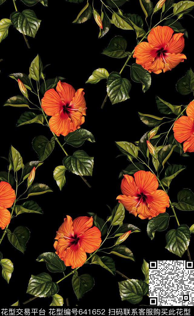 乱花花卉花朵数码印花华亿平台下载（图片编号: 641652） - 瓦栏（Walan）