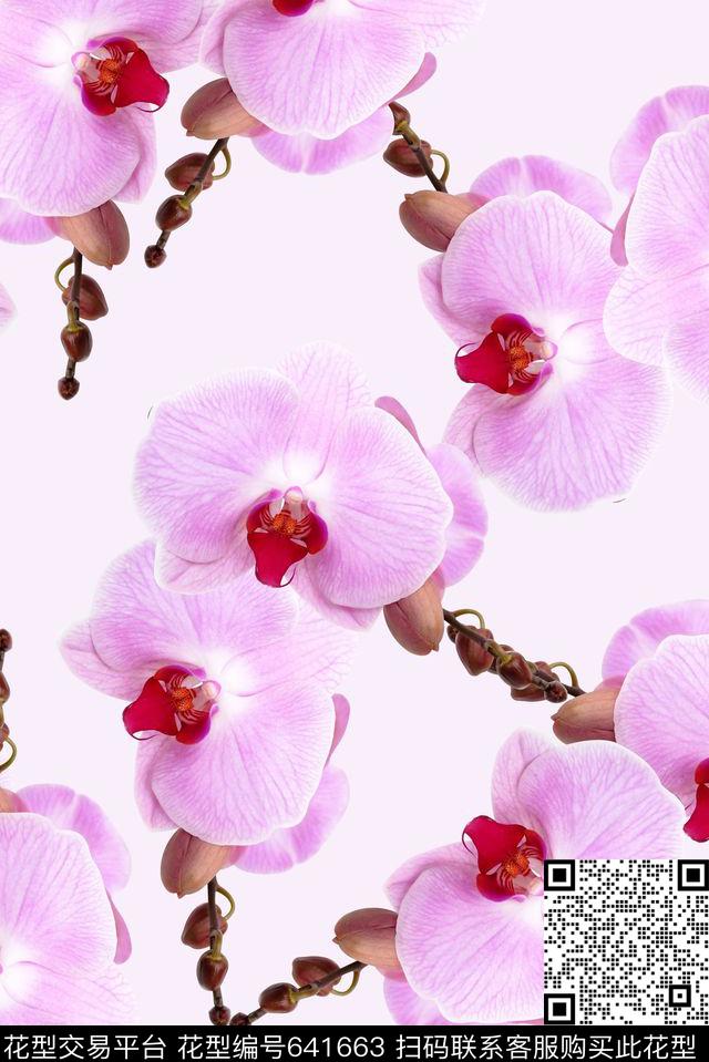 时尚抽象清爽女装裙子花卉印花时尚大牌春夏华亿平台印花清爽艳丽柔和女装泳衣印花数码印花华亿平台下载（图片编号: 641663） - 瓦栏（Walan）