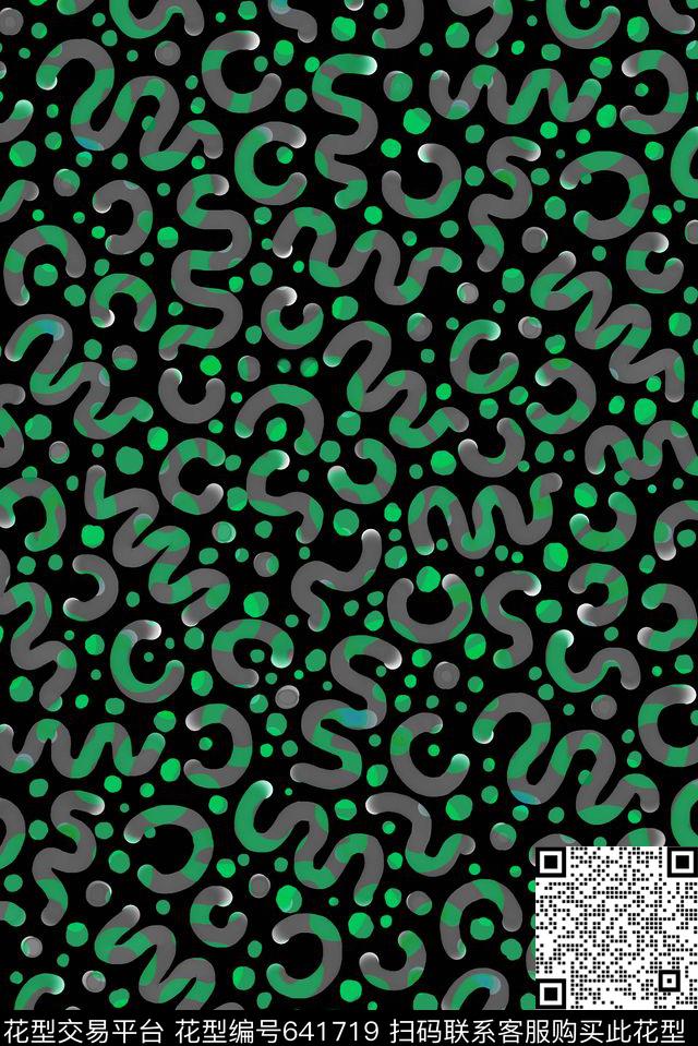 气质简约时尚数码印花华亿平台下载（图片编号: 641719） - 瓦栏（Walan）