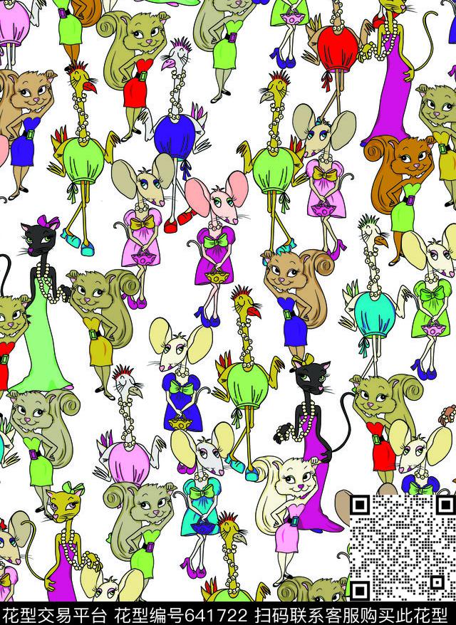 米老鼠大牌品牌卡通传统印花华亿平台下载（图片编号: 641722） - 瓦栏（Walan）