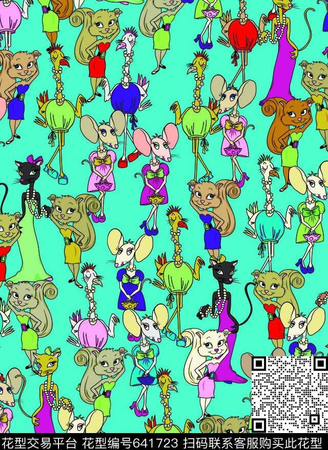 米老鼠大牌品牌卡通传统印花华亿平台下载（图片编号: 641723） - 瓦栏（Walan）