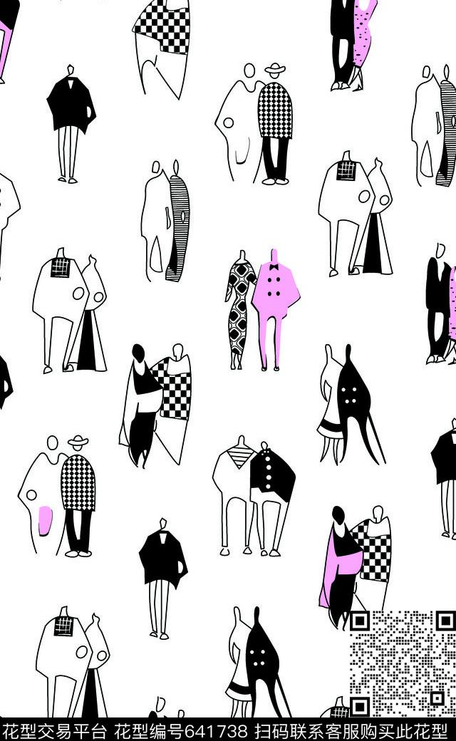 卡通大牌品牌人物传统印花华亿平台下载（图片编号: 641738） - 瓦栏（Walan）