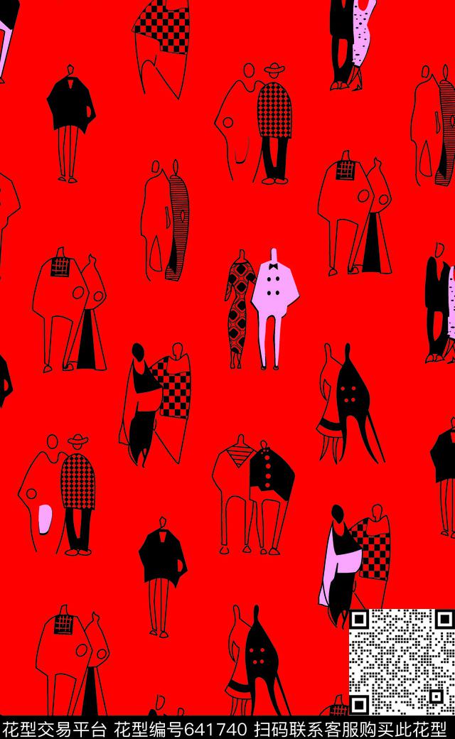 卡通大牌品牌人物传统印花华亿平台下载（图片编号: 641740） - 瓦栏（Walan）