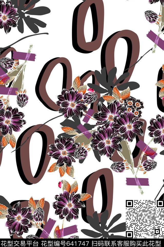 碎花花卉野花数码印花华亿平台下载（图片编号: 641747） - 瓦栏（Walan）