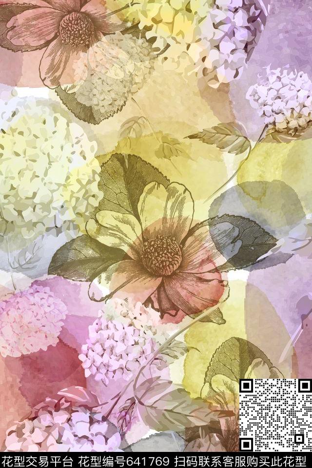 水彩数码零点--女装数码印花华亿平台下载（图片编号: 641769） - 瓦栏（Walan）