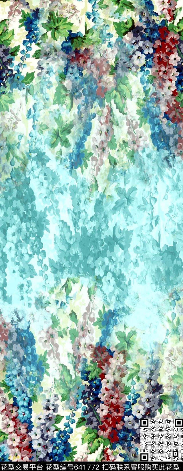 花卉碎花数码印花华亿平台下载（图片编号: 641772） - 瓦栏（Walan）