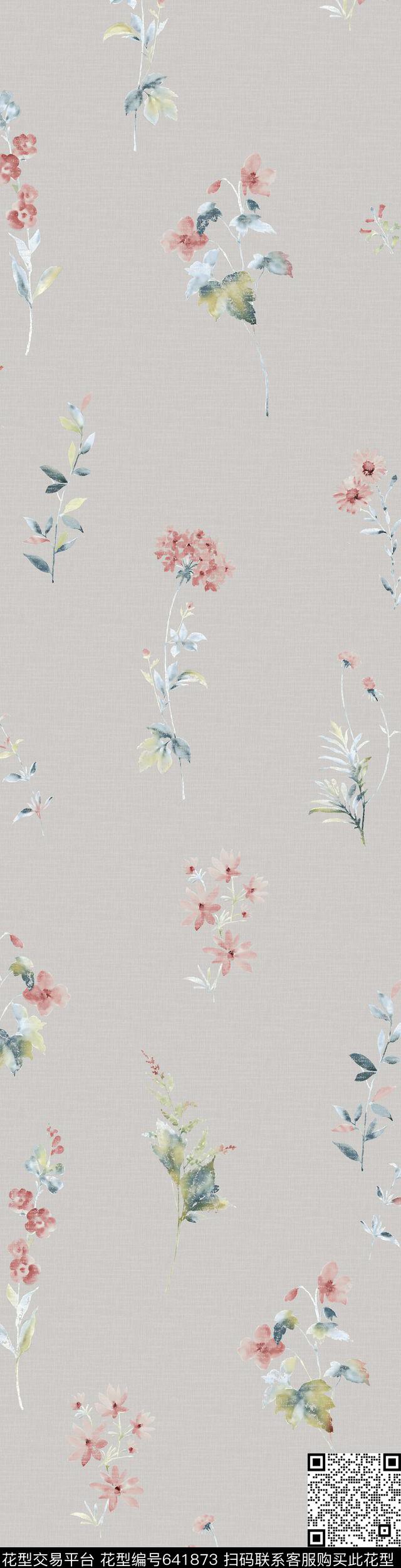 花朵花卉传统印花华亿平台下载（图片编号: 641873） - 瓦栏（Walan）