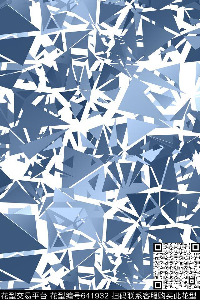 方格菱形三角形传统印花华亿平台下载（图片编号: 641932） - 瓦栏（Walan）