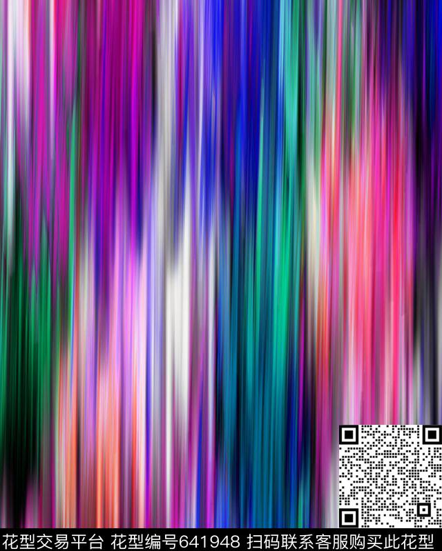 梦幻数码印花抽象条纹数码印花华亿平台下载（图片编号: 641948） - 瓦栏（Walan）