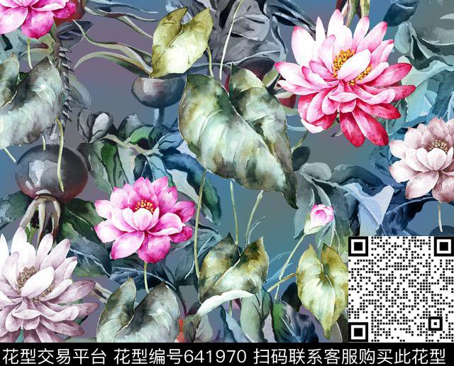 花卉水果数码印花华亿平台下载（图片编号: 641970） - 瓦栏（Walan）