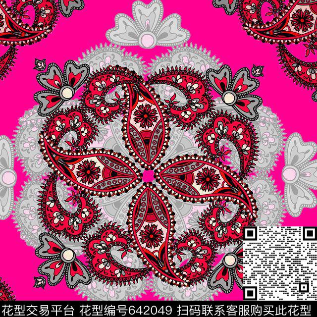 民族风美式中东数码印花华亿平台下载（图片编号: 642049） - 瓦栏（Walan）