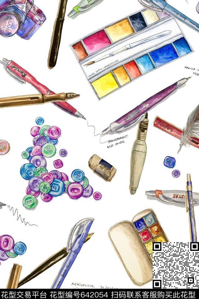 铅笔钢笔颜料数码印花华亿平台下载（图片编号: 642054） - 瓦栏（Walan）