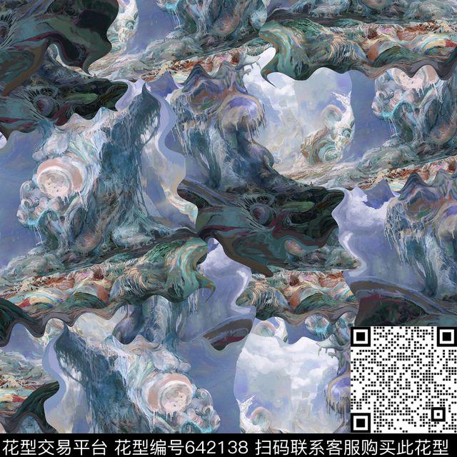 男装华亿平台复古♥红桃A〖抽象个性〗数码印花华亿平台下载（图片编号: 642138） - 瓦栏（Walan）