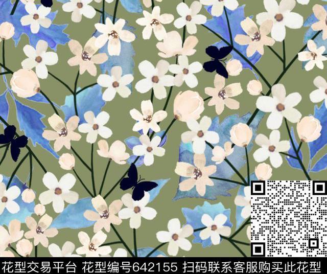 南美笔触民族风数码印花华亿平台下载（图片编号: 642155） - 瓦栏（Walan）