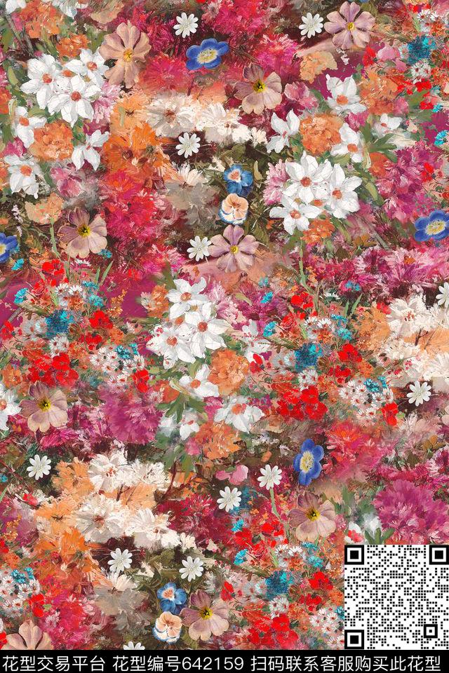 小碎花数码印花华亿平台下载（图片编号: 642159） - 瓦栏（Walan）