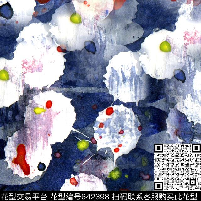 女装华亿平台艺术手绘数码印花华亿平台下载（图片编号: 642398） - 瓦栏（Walan）