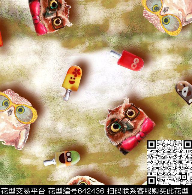 长裙裙子丝巾数码印花华亿平台下载（图片编号: 642436） - 瓦栏（Walan）