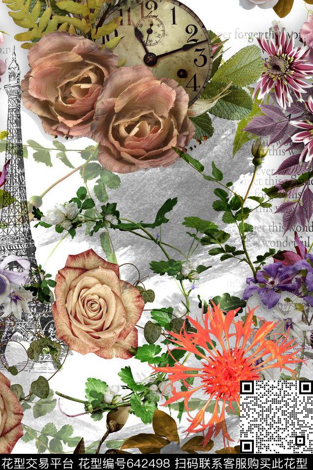 水彩数码零点--女装数码印花华亿平台下载（图片编号: 642498） - 瓦栏（Walan）