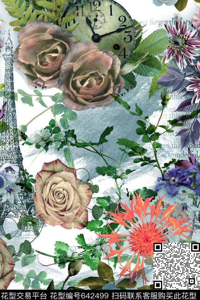 水彩数码零点--女装数码印花华亿平台下载（图片编号: 642499） - 瓦栏（Walan）