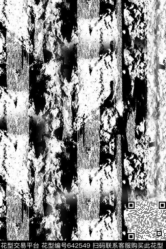 黑白抽象纹路传统印花华亿平台下载（图片编号: 642549） - 瓦栏（Walan）