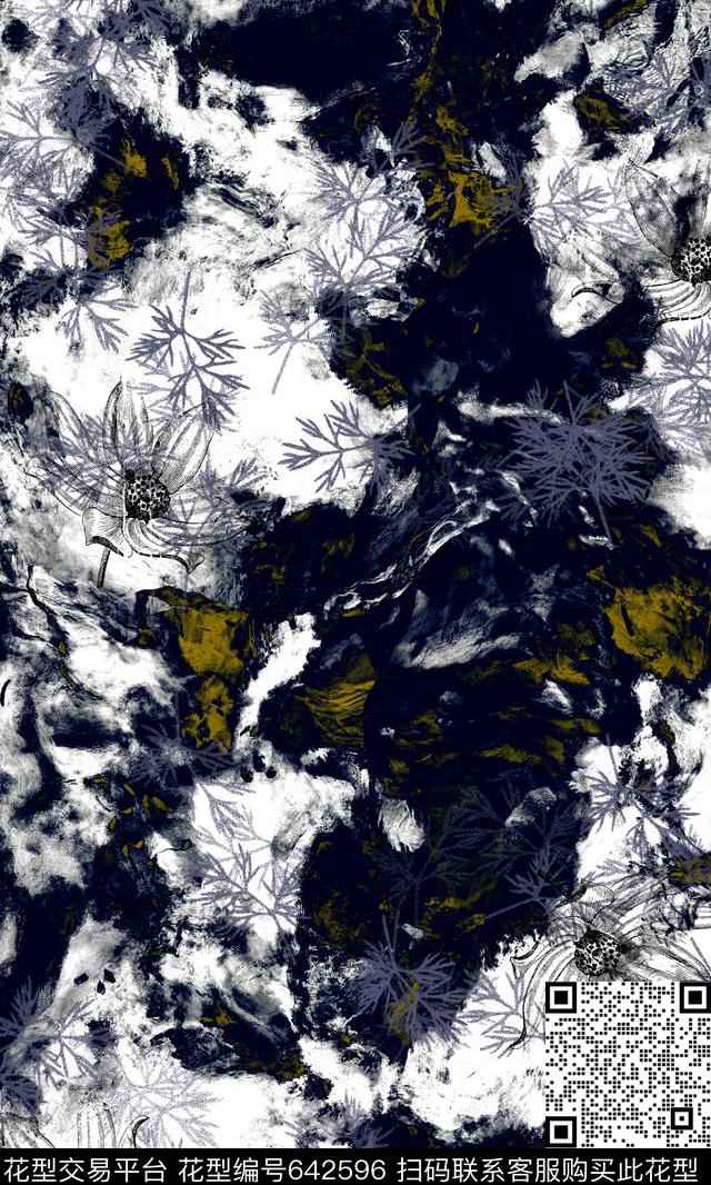 山水画民族风中国风数码印花华亿平台下载（图片编号: 642596） - 瓦栏（Walan）