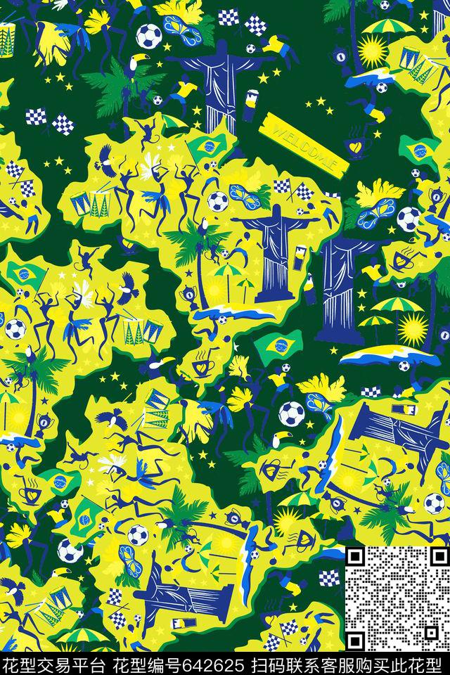 趣味卡通民族风传统印花华亿平台下载（图片编号: 642625） - 瓦栏（Walan）