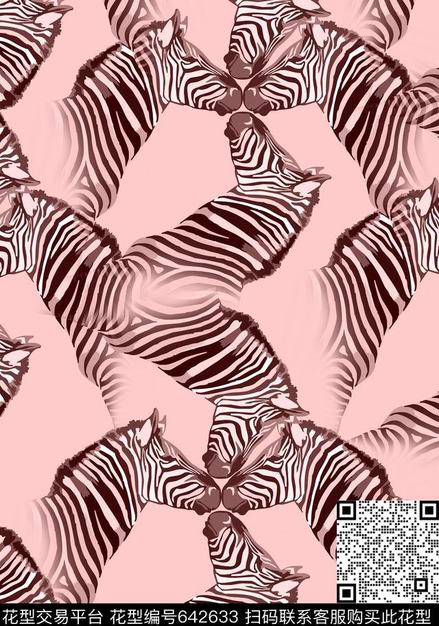 斑马动物动物传统印花华亿平台下载（图片编号: 642633） - 瓦栏（Walan）