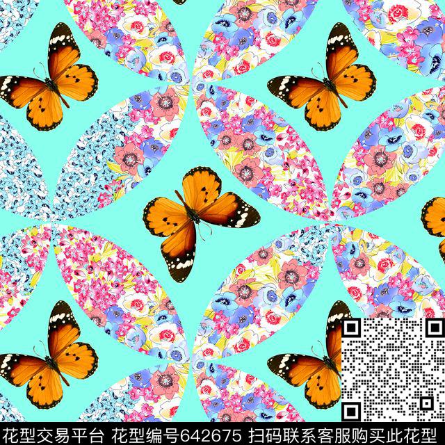 南美笔触民族风数码印花华亿平台下载（图片编号: 642675） - 瓦栏（Walan）