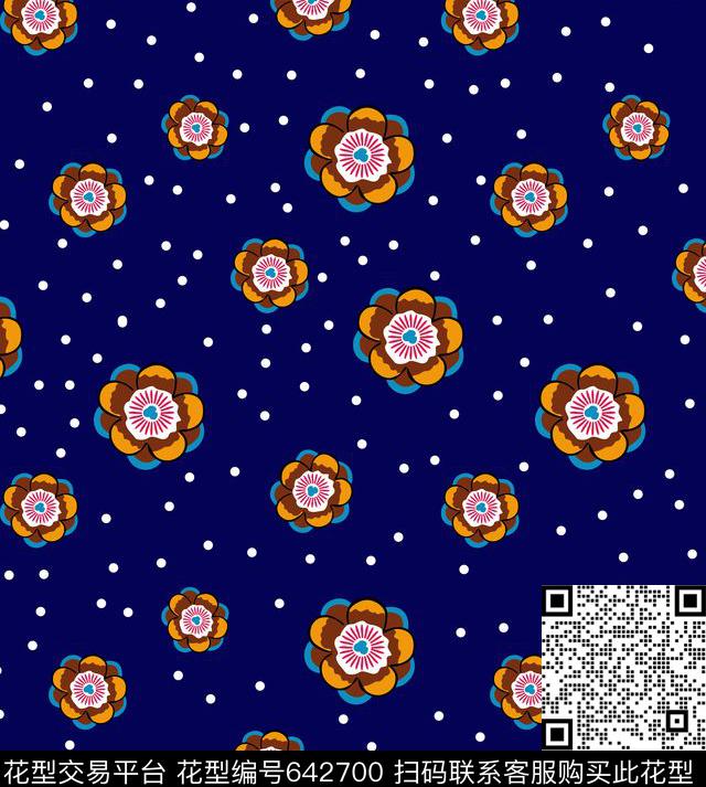 小花传统印花华亿平台下载（图片编号: 642700） - 瓦栏（Walan）