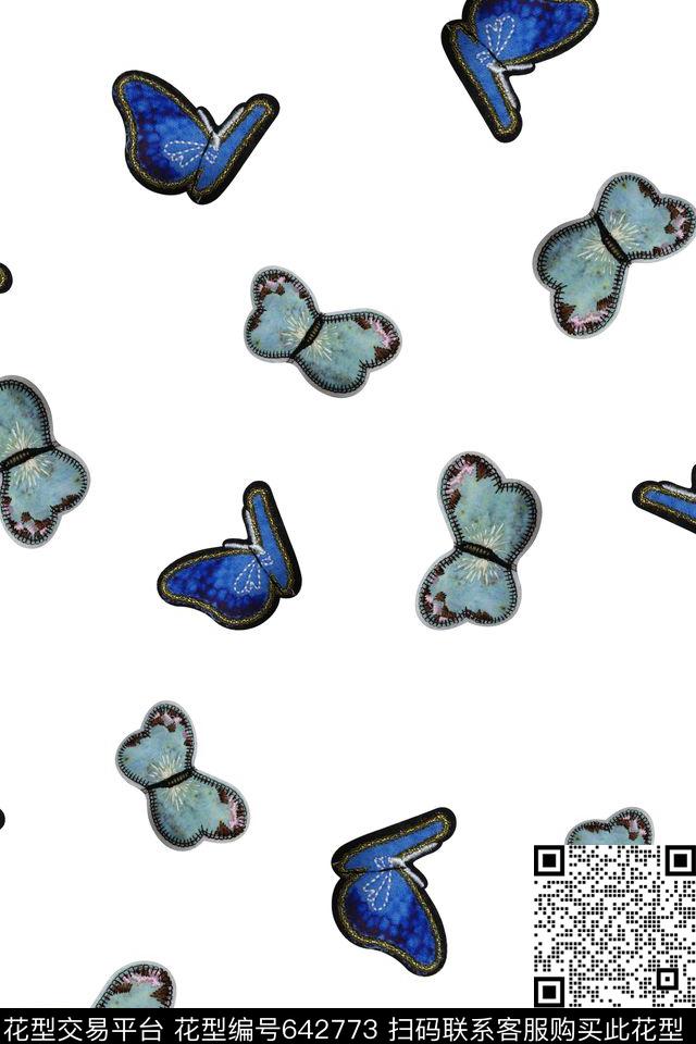 流行时尚数码昆虫数码印花华亿平台下载（图片编号: 642773） - 瓦栏（Walan）