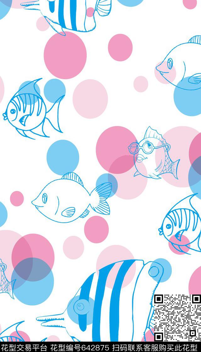 热带创意圆点数码印花华亿平台下载（图片编号: 642875） - 瓦栏（Walan）