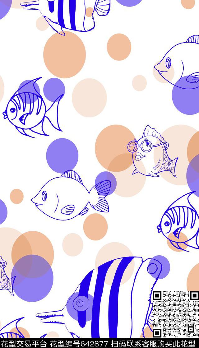 热带创意圆点数码印花华亿平台下载（图片编号: 642877） - 瓦栏（Walan）