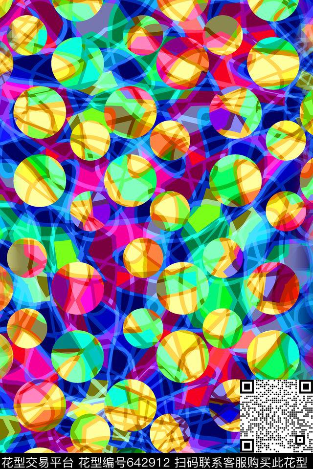 波点圆圈圆形传统印花华亿平台下载（图片编号: 642912） - 瓦栏（Walan）