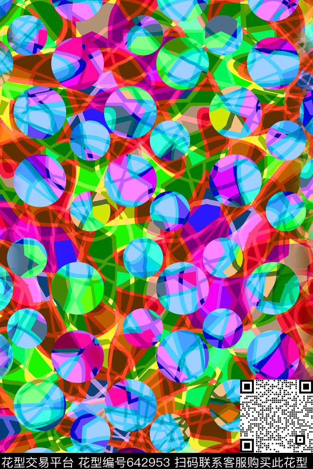 波点圆圈圆形传统印花华亿平台下载（图片编号: 642953） - 瓦栏（Walan）