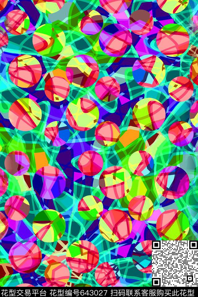 波点圆圈圆形传统印花华亿平台下载（图片编号: 643027） - 瓦栏（Walan）