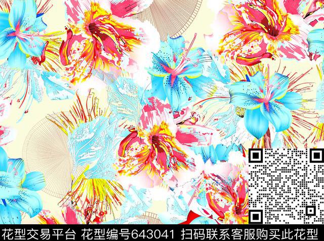 高档时尚流行数码印花华亿平台下载（图片编号: 643041） - 瓦栏（Walan）