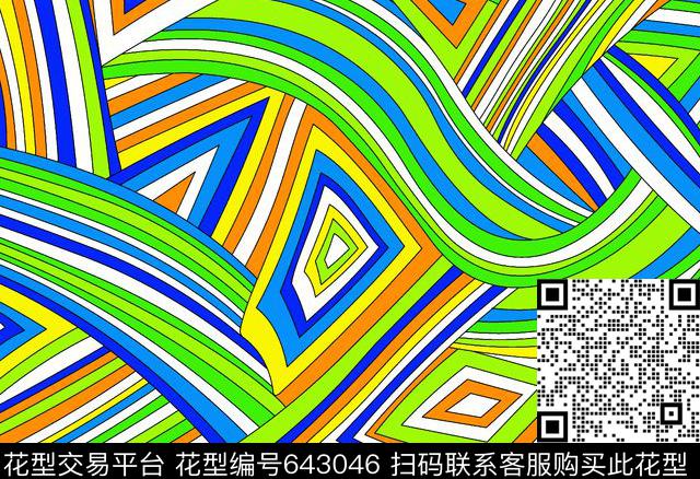 高档时尚流行传统印花华亿平台下载（图片编号: 643046） - 瓦栏（Walan）