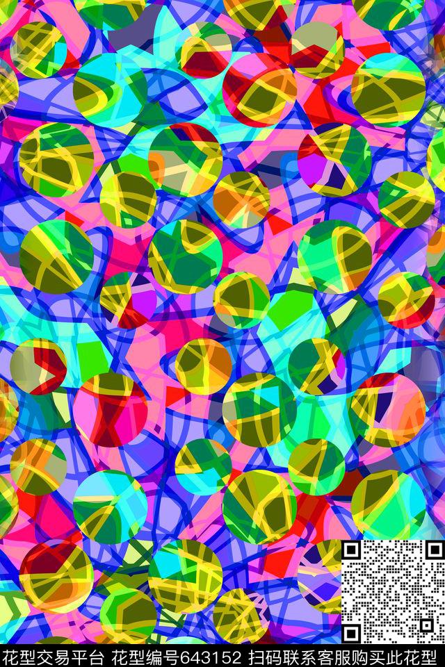 波点圆圈圆形传统印花华亿平台下载（图片编号: 643152） - 瓦栏（Walan）