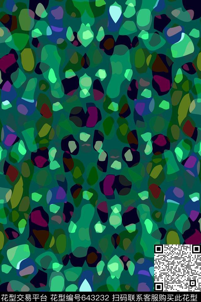 几何迷彩服传统印花华亿平台下载（图片编号: 643232） - 瓦栏（Walan）