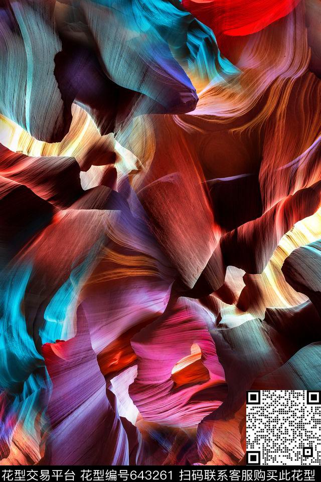 地表肌理岩石数码印花华亿平台下载（图片编号: 643261） - 瓦栏（Walan）