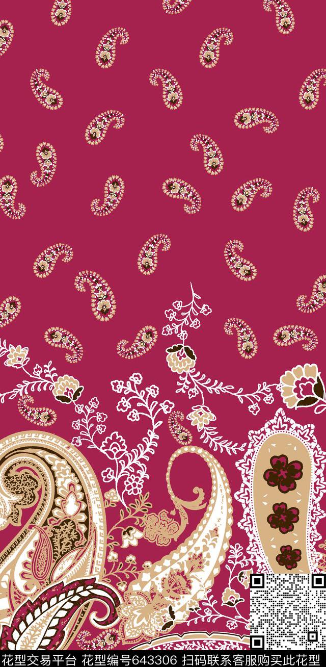 花卉传统花卉火腿花传统印花华亿平台下载（图片编号: 643306） - 瓦栏（Walan）
